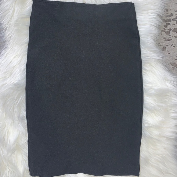 Black Size Medium Zip-Up Guess Pencil Skirt - Picture 5 of 6